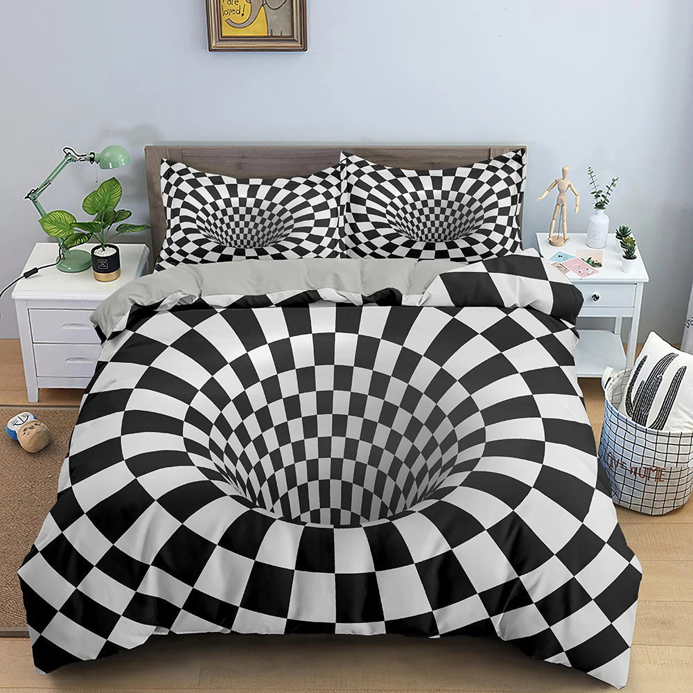 HKM-242835 3D Printed Duvet Cover and Pillowcase Set in Various Sizes