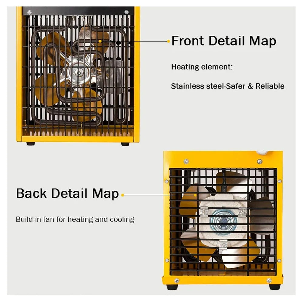 KTX-243027 2000W Electric Air Heater for Greenhouse and Home Heating Solutions