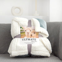 HKM-243155 Multifunctional Double-layer Thick Warm Lamb Wool Blanket and Duvet Cover - Available in Various Colors