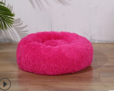 HKM-243219 Plush Round Pet Litter For Cats And Dogs