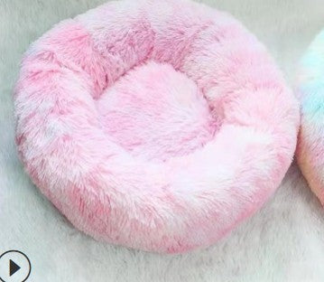 HKM-243219 Plush Round Pet Litter For Cats And Dogs