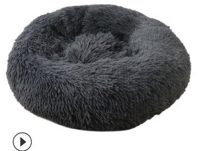 HKM-243219 Plush Round Pet Litter For Cats And Dogs