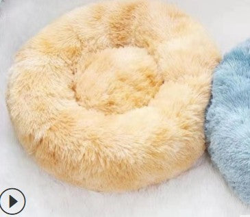 HKM-243219 Plush Round Pet Litter For Cats And Dogs