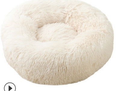 HKM-243219 Plush Round Pet Litter For Cats And Dogs