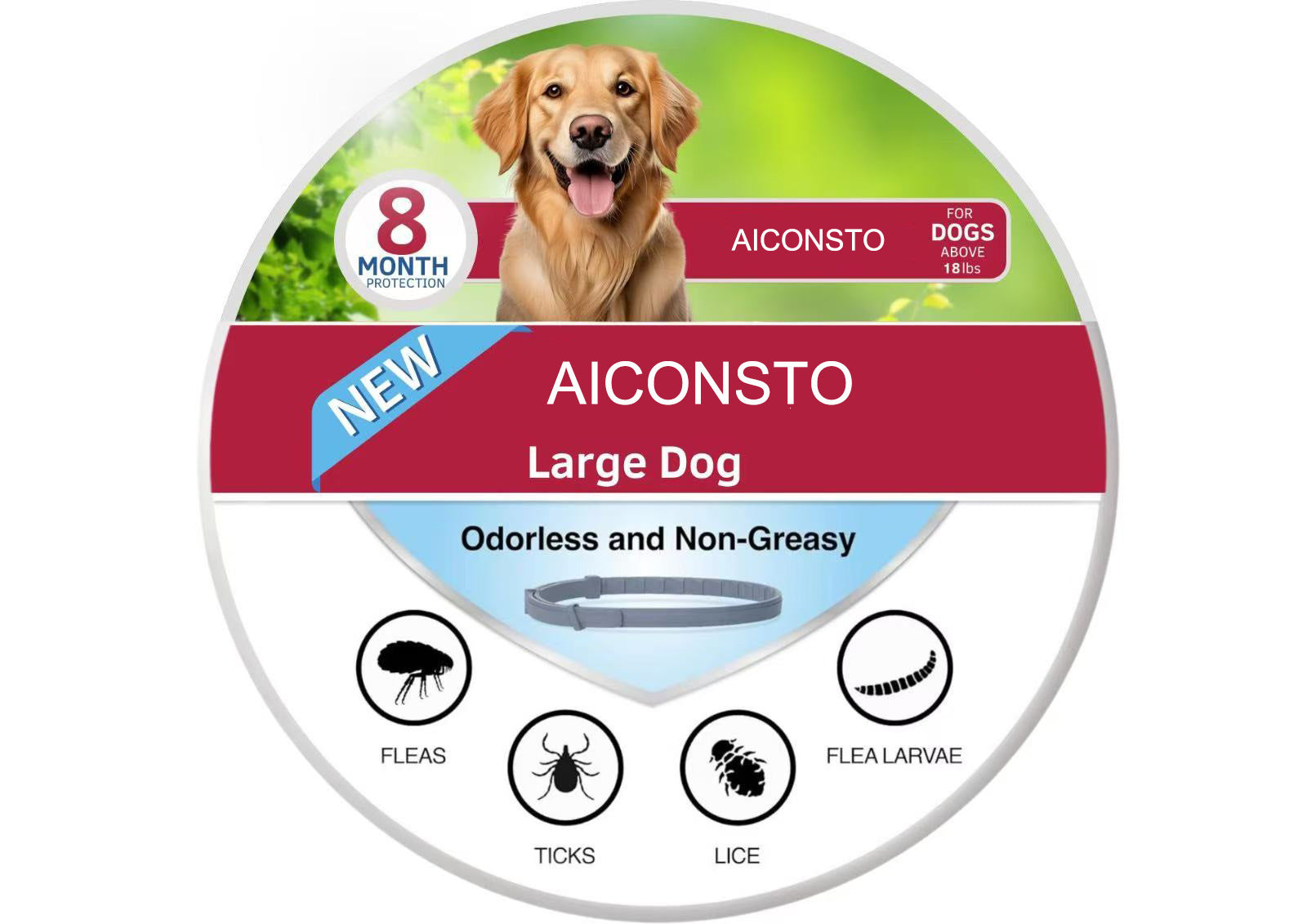 HKM-243283 Pet Cat Dog Pet Insect Repellent Collar