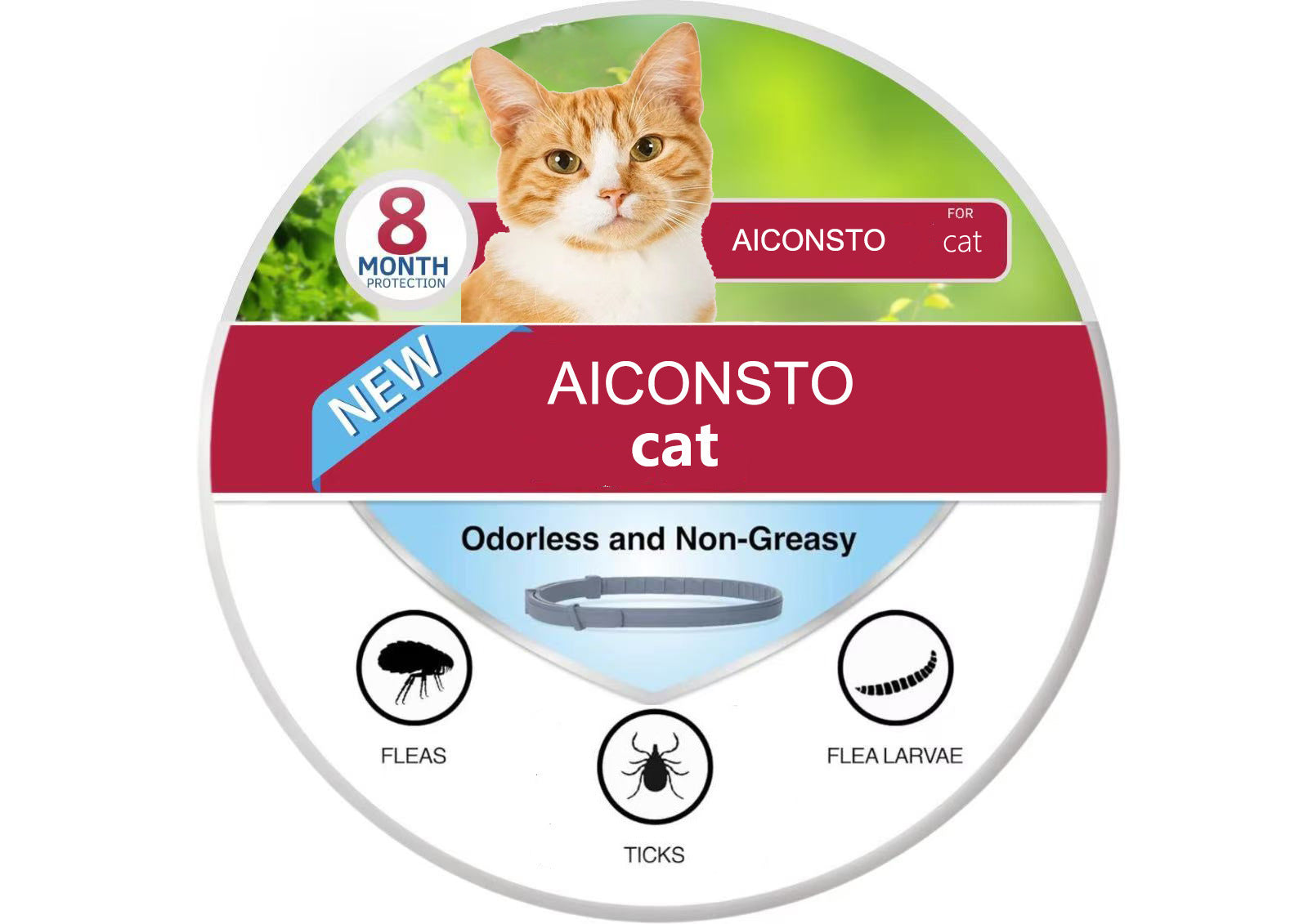 HKM-243283 Pet Cat Dog Pet Insect Repellent Collar