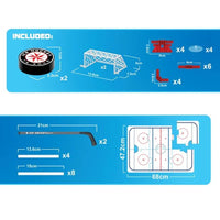 HKM-243411 Indoor Ice Hockey Game Toys Set for Family Parties and Sports Fun, 84.5x49cm, Plastic, Age 6+