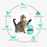 HKM-243475 Interactive Pet Tumbler Toy with Leaking Food Ball for Cats - Educational and Boredom-Reducing Fun