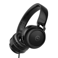 HKM-243731 Wired Headset with Microphone, 3.5mm Plug, 20-20000Hz Frequency Response, Soft Braided Cord, Comfortable Protein Earmuffs