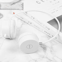 HKM-243731 Wired Headset with Microphone, 3.5mm Plug, 20-20000Hz Frequency Response, Soft Braided Cord, Comfortable Protein Earmuffs