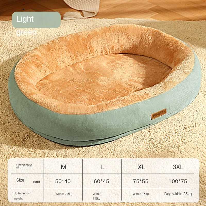 HKM-243795 Cozy Removable Cotton Dog Bed & Washable Cat Bed for Comfortable Sleep