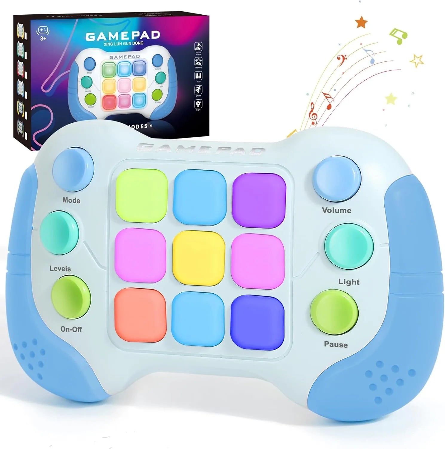 HKM-243795 Interactive Light Up Push Bubble Game for Kids – Educational Fidget Toy, Handheld Fun