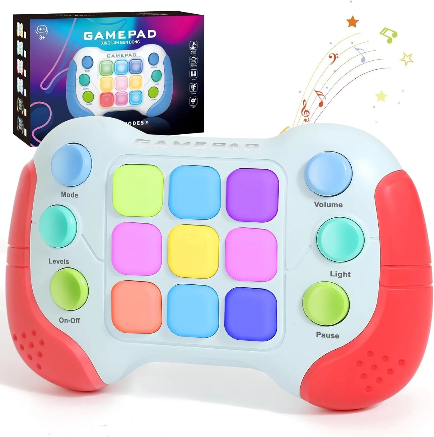 HKM-243795 Interactive Light Up Push Bubble Game for Kids – Educational Fidget Toy, Handheld Fun