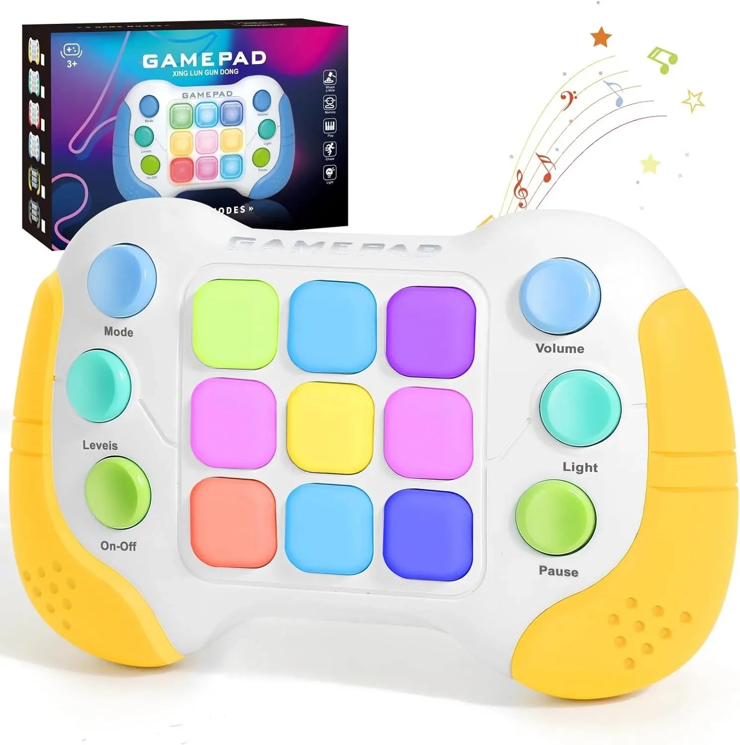 HKM-243795 Interactive Light Up Push Bubble Game for Kids – Educational Fidget Toy, Handheld Fun