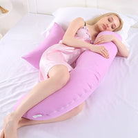 HKM-244115 Multifunctional Pure Cotton Maternity Side Pillow for Pregnancy and Lactation, Washable 56x160x39cm