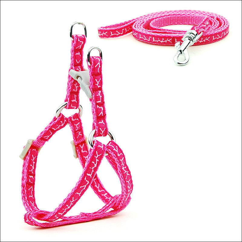 HKM-244179 Durable Cat and Dog Leash with Chest Strap, Made of PP Material