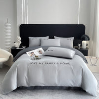 HKM-244307 Pure Cotton Modern Minimalist Bed Sheets Set in Various Sizes - 3 & 4 Piece Options