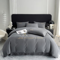 HKM-244307 Pure Cotton Modern Minimalist Bed Sheets Set in Various Sizes - 3 & 4 Piece Options