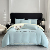 HKM-244307 Pure Cotton Modern Minimalist Bed Sheets Set in Various Sizes - 3 & 4 Piece Options