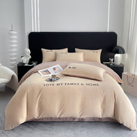 HKM-244307 Pure Cotton Modern Minimalist Bed Sheets Set in Various Sizes - 3 & 4 Piece Options