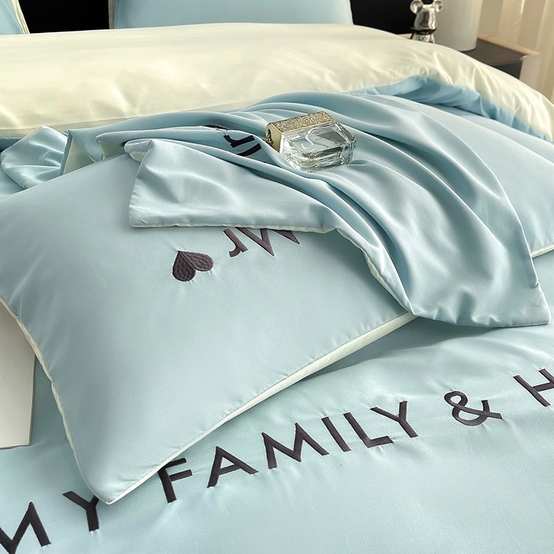 HKM-244307 Pure Cotton Modern Minimalist Bed Sheets Set in Various Sizes - 3 & 4 Piece Options