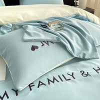 HKM-244307 Pure Cotton Modern Minimalist Bed Sheets Set in Various Sizes - 3 & 4 Piece Options