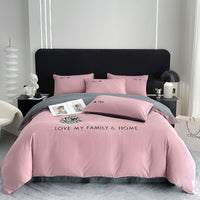 HKM-244307 Pure Cotton Modern Minimalist Bed Sheets Set in Various Sizes - 3 & 4 Piece Options