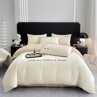 HKM-244307 Pure Cotton Modern Minimalist Bed Sheets Set in Various Sizes - 3 & 4 Piece Options
