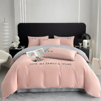 HKM-244307 Pure Cotton Modern Minimalist Bed Sheets Set in Various Sizes - 3 & 4 Piece Options