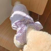 HKM-244435 Summer Dress for Cats and Dogs in Green, Purple, and Pink - Multiple Sizes Available