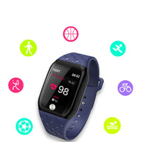 HKM-244499 A88 Color Screen Smart Bracelet - Compatible with iOS and Android Devices, 1.3 Inch Display, TPU Material