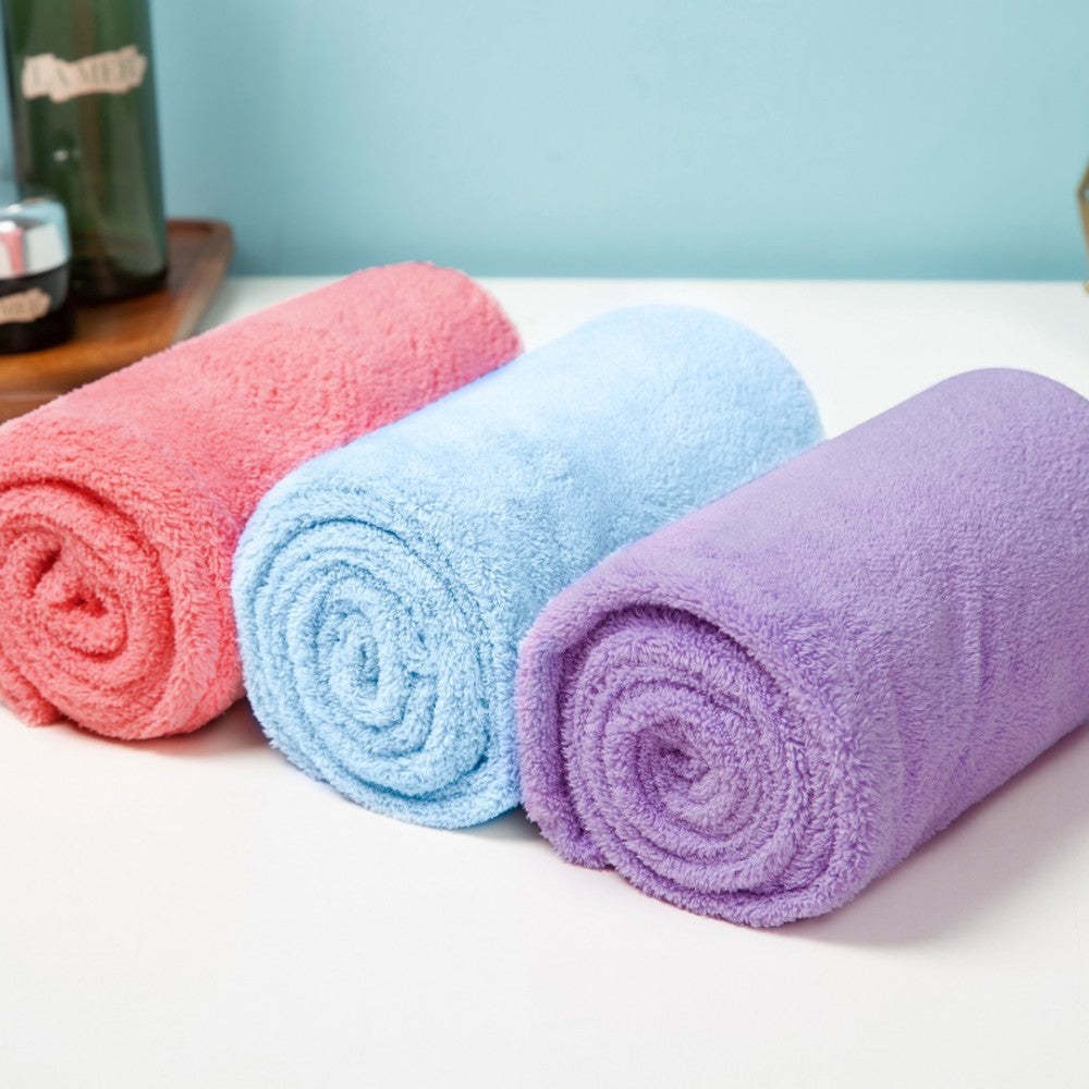 HKM-244563 Children's Microfiber Hair Drying Towel, Soft and Absorbent, 25x65cm