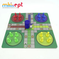 HKM-244627 Kids Paper Board Chess and Ludo Game Set - Classic Strategy Board Games for Children