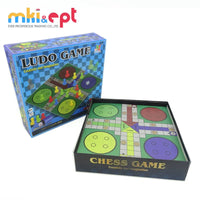 HKM-244627 Kids Paper Board Chess and Ludo Game Set - Classic Strategy Board Games for Children