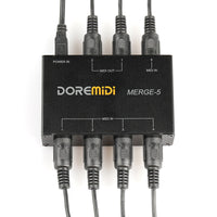 HKM-244691 MIDI Merge-5 Combiner for Multiple Inputs with Standard Compatibility