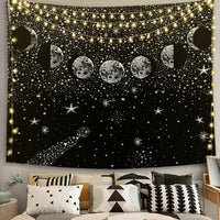 HKM-244819 Black and White 3D Digital Printed Polyester Tapestry for Home and Outdoor Use