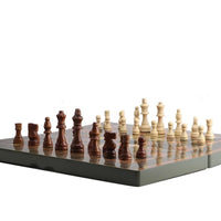HKM-244947 Classic Foldable Wooden Chess Set for Travel and Family Play