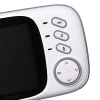 HKM-245011 Digital Wireless Two-way Intercom Baby Monitor - 3.2" LCD with Night Vision, Two-way Talk, Temperature Monitoring and Lullabies
