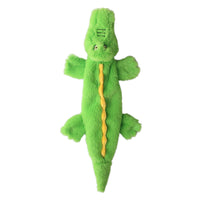HKM-245011 Durable Stuffing-Free Plush Dog Toy for Aggressive Chewers - Interactive Squeaky Crocodile Design