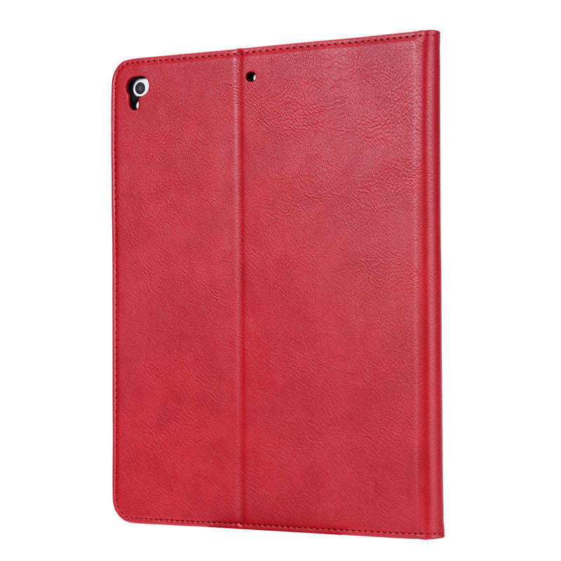 HKM-245075 Classic Leather Flip Case for Apple Tablets - Shockproof, Heat Dissipation, and Wear-Resistant Design
