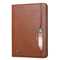 HKM-245075 Classic Leather Flip Case for Apple Tablets - Shockproof, Heat Dissipation, and Wear-Resistant Design