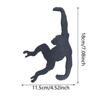 HKM-245075 Wooden Chimp Hook for Indoor Wall Decoration - Modern Simplicity for Living Room and Kitchen