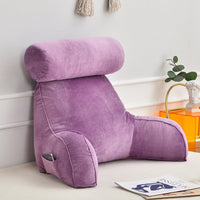 HKM-245267 Korean Style Large Backrest Cushion with Arm and Neck Support, Linen & Pearl Cotton Filling
