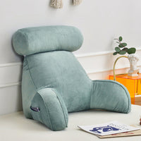 HKM-245267 Korean Style Large Backrest Cushion with Arm and Neck Support, Linen & Pearl Cotton Filling