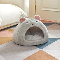HKM-245523 Funny Mouse And Cat Bedding Cartoon Soft Fluffy Comfortable Cat House Mat, Suitable For Small And Medium-sized Cats And Dogs Bedding Pet Supplies