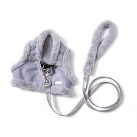 HKM-245587 Cozy Dog Chest Strap Vest with Traction Rope - Available in Pink and Gray