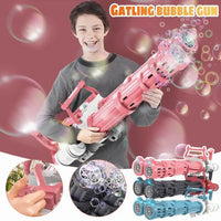 HKM-245779 Automatic Bubble Machine Soap Bubble Maker for Kids, Age 0-13 Years, Battery & USB Powered