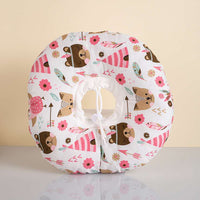 HKM-245843 Soft Adjustable Elizabethan Headgear Collar for Cats and Dogs - Comfortable Multi-Functional Pet Neck Support