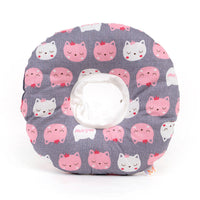 HKM-245843 Soft Adjustable Elizabethan Headgear Collar for Cats and Dogs - Comfortable Multi-Functional Pet Neck Support
