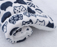 HKM-245907 Cozy Flannel Padded Pet Mat – Warm and Comfortable Dog Cushion in Various Fun Designs
